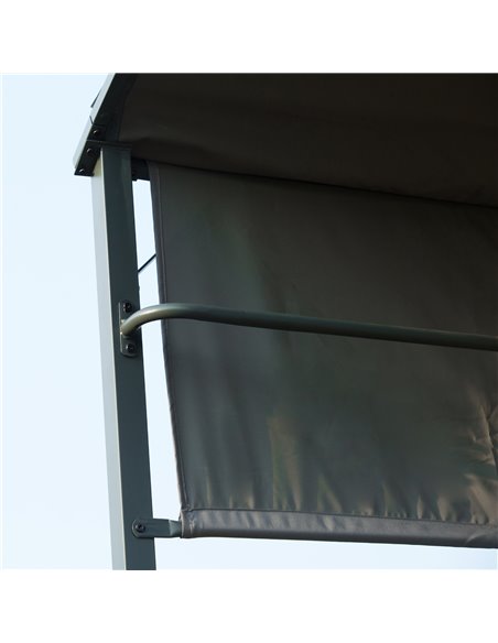 Outsunny BBQ Canopy, Metal Frame, Outdoor Grill Shelter, Ventilated Roof, Weather-Resistant, Grey 84C-174 - pic 66057 | FastDaddyshop