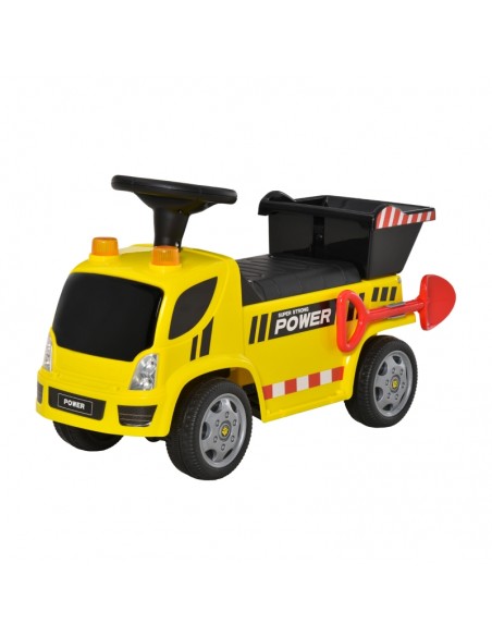 Homcom Ride On Car Kids Truck Storage with Tipping Bucket Yellow - pic 6607 | FastDaddyshop