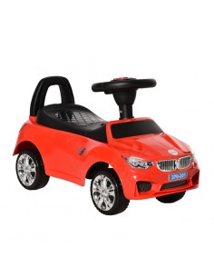 Homcom Ride on Sliding Car, Baby Walker with Horn, Music Red