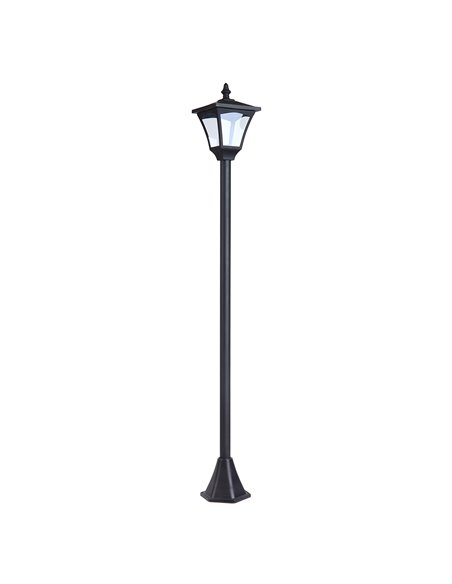 Outsunny Outdoor Solar Powered Post Lamp Sensor Dimmable LED Lantern Bollard Pathway 1.2M Tall - Black 842-107 - pic 66112 | FastDaddyshop
