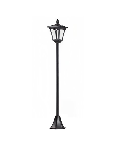 Outsunny Outdoor Solar Powered Post Lamp Sensor Dimmable LED Lantern Bollard Pathway 1.6M Tall - Black 842-108 - pic 66121 | FastDaddyshop