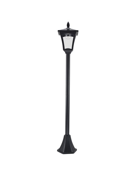 Outsunny Outdoor Solar Powered Post Lamp Sensor Dimmable LED Lantern Bollard Pathway 1.6M Tall - Black 842-108 - pic 66128 | FastDaddyshop
