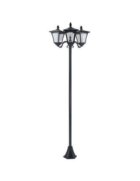 Outsunny 3-Solar Powered Lamp Post, IP44, 51.5Lx47Wx182.5H cm-Black 842-109 - pic 66130 | FastDaddyshop