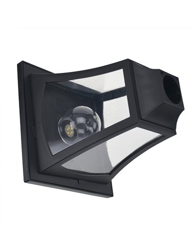 Outsunny 3-Solar Powered Lamp Post, IP44, 51.5Lx47Wx182.5H cm-Black 842-109