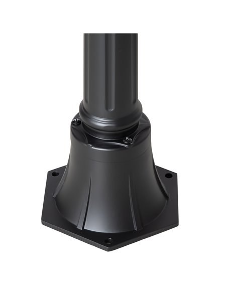 Outsunny 1.9M Garden Lamp Post Light, IP44 Outdoor LED Solar Powered Lantern Lamp with Aluminium Frame for Patio, Pathway and Wa - pic 66174 | FastDaddyshop