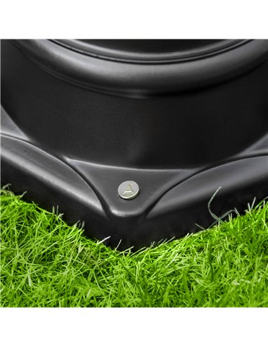 Outsunny Garden Lamp Post Light 2.4 m, LED Solar Powered with Aluminium Frame, PIR Motion Sensor, Black B30-029V00BK