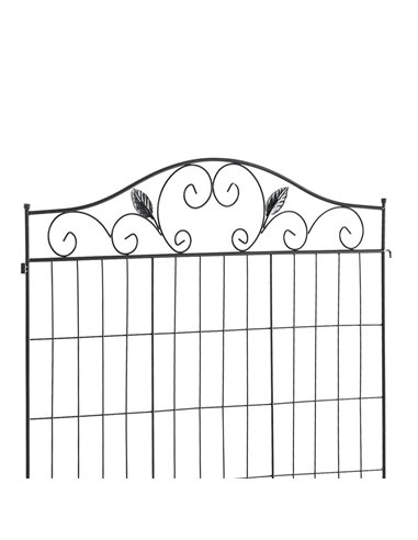 Outsunny Garden Decorative Fence 4 Panels 44in x 12ft Metal Wire Landscape Border Edging 844-367