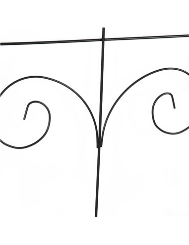 Outsunny 8PCs Decorative Garden Fencing, Rustproof Metal Wire Picket Fence Panels, Landscape Flower Bed Border Edging, Black 844
