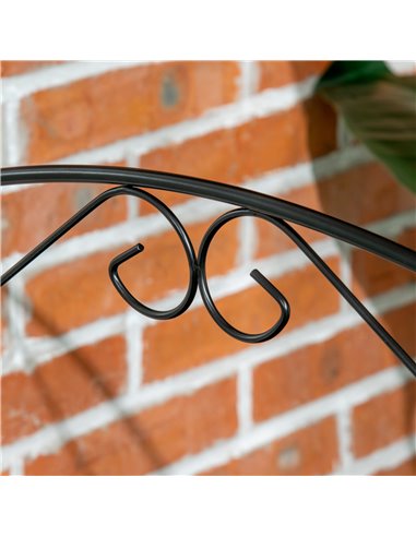 Outsunny Decorative Fence, 43in x 11.5ft Outdoor Picket Panels, 4PCs Rustproof Metal Wire Landscape Flower Bed Border Edging Ani