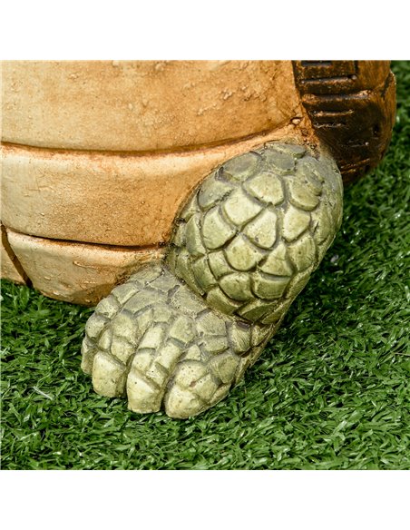 Outsunny Vivid 2 Tortoises GardenВ Statue with Solar LED Light, Outdoor Ornament Art Sculpture Home Decoration for Porch, Deck,  - pic 66444 | FastDaddyshop