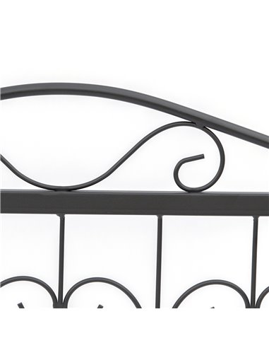 Outsunny Decorative Garden Fencing, 4PCs Outdoor Picket Fence Panels, Rustproof Metal Wire Landscape Flower Bed Border Edging An