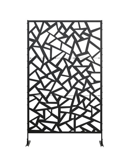 Outsunny Freestanding Garden Partition Screen Metal Decorative Outdoor Divider with Expansion Screws for Garden Patio Deck 844-6 - pic 66586 | FastDaddyshop