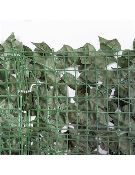 Outsunny 4-Piece Artificial Leaf Hedge Screen Privacy Fence Panel for Garden Outdoor Indoor Decor, Dark Green, 2.4M x 1M 844-P04 - pic 66641 | FastDaddyshop
