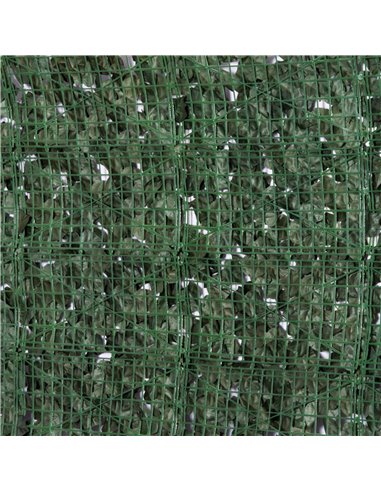 Outsunny 4-Piece Artificial Leaf Hedge Screen Privacy Fence Panel for Garden Outdoor Indoor Decor, Dark Green, 2.4M x 1M 844-P04