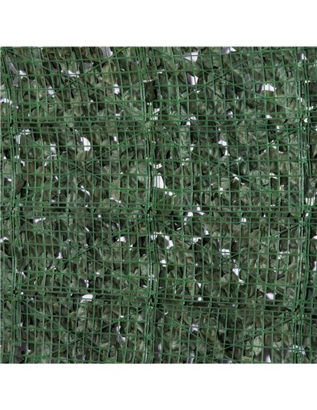 Outsunny 4-Piece Artificial Leaf Hedge Screen Privacy Fence Panel for Garden Outdoor Indoor Decor, Dark Green, 2.4M x 1M 844-P04 - pic 66642 | FastDaddyshop