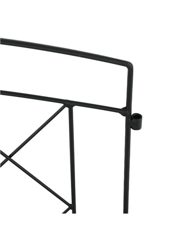 Outsunny Decorative Metal Garden Fence, Outdoor Picket Panels, Easy Install, Set of 6, Black 844-792V00BK