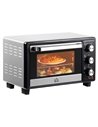 HOMCOM Convection Mini Oven, 16L Countertop Electric Grill, 1400W Silver 800-083V70