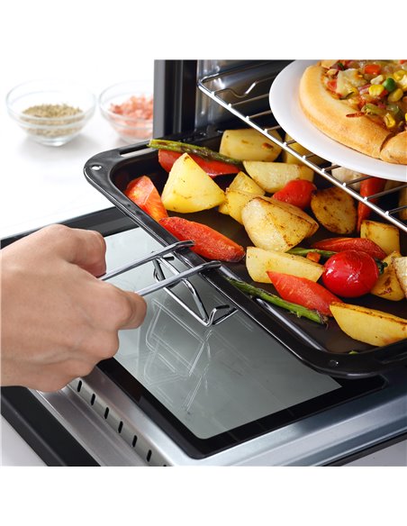 HOMCOM Convection Mini Oven, 16L Countertop Electric Grill, Toaster Oven with Adjustable Temperature, 60 Min Timer, Crumb Tray,  - pic 66705 | FastDaddyshop