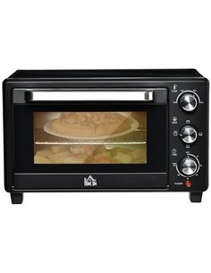 HOMCOM Mini Oven, 21L Countertop Electric Grill, 1400W Black 800-085V70