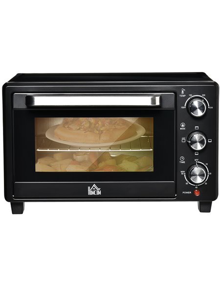 HOMCOM Mini Oven, 21L Countertop Electric Grill, 1400W Black 800-085V70 - pic 66715 | FastDaddyshop