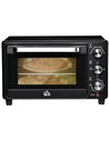 HOMCOM Mini Oven, 21L Countertop Electric Grill, 1400W Black 800-085V70