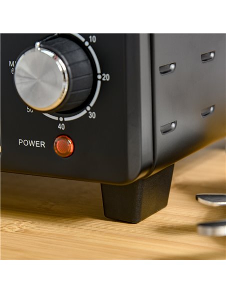 HOMCOM Mini Oven, 21L Countertop Electric Grill, Toaster Oven with Adjustable Temperature, Timer, Baking Tray and Wire Rack, 140 - pic 66721 | FastDaddyshop
