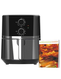 HOMCOM 1500W 4.5L Air Fryer Oven with Rapid Air Circulation, Black 800-122V70