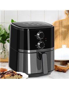 HOMCOM 1500W 4.5L Air Fryer Oven with Rapid Air Circulation, Black 800-122V70 2