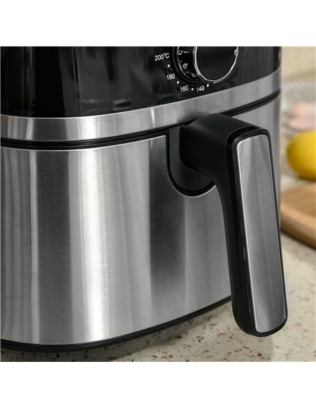 HOMCOM Air Fryers, 1500W 4.5L Air Fryers Oven with Rapid Air Circulation, Adjustable Temperature, Timer and Nonstick Basket, Bla - pic 66731 | FastDaddyshop