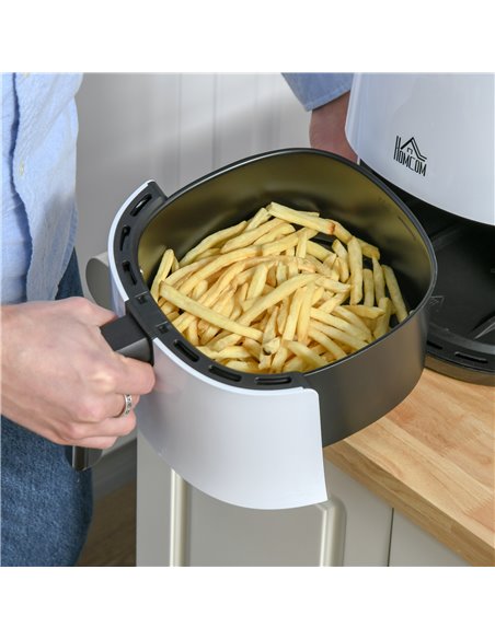 HOMCOM Air Fryers Oven 1300W 2.5L with Digital Display, Rapid Air Circulation, Adjustable Temperature, Timer and Nonstick Basket - pic 66740 | FastDaddyshop