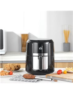 HOMCOM 1300W 4L Air Fryer Oven with Rapid Air Circulation, Black 800-119V70 2