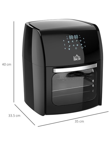 HOMCOM 12L 8 in 1 Digital Air Fryer Oven with Air Fry, Roast, Broil, Bake, Dehydrate, Rapid Air Circulation and 60-Minute Timer, - pic 66762 | FastDaddyshop