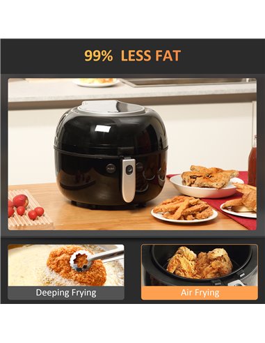 HOMCOM 7L Digital Air Fryer Oven with Air Fry, Roast, Broil, Bake, Dehydrate, 7 Presets, Rapid Air Circulation, 60-Minute Timer 