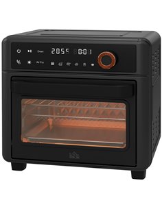 HOMCOM 1200W 13L Multifunction Countertop Convection Oven, Black 800-171V70BK