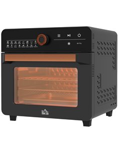 HOMCOM 1400W 20L Multifunction Convection Oven with 17 Presets, Black 800-169V70BK