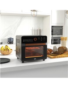 HOMCOM 1400W 20L Multifunction Convection Oven with 17 Presets, Black 800-169V70BK 2