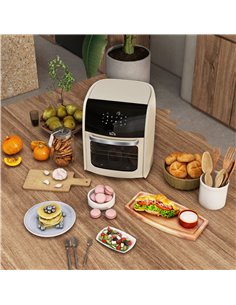 HOMCOM 1800W 12L Digital Air Fryer with 8 Preset Modes, White 800-149V70WT 2