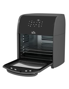 HOMCOM 1800W 12L Digital Air Fryer with 8 Preset Modes, Grey 800-149V70GY