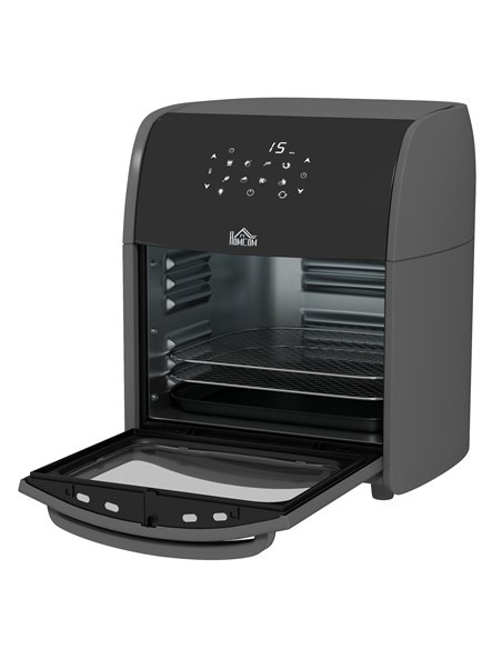 HOMCOM 1800W 12L Digital Air Fryer with 8 Preset Modes, Grey 800-149V70GY - pic 66841 | FastDaddyshop