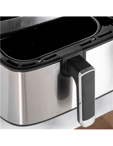 HOMCOM Dual Air Fryer, 8.5L Family Size Double Air Fryer Oven with 8-In-1 Presets, Smart Finish, Digital Display, Recipe, Timer 