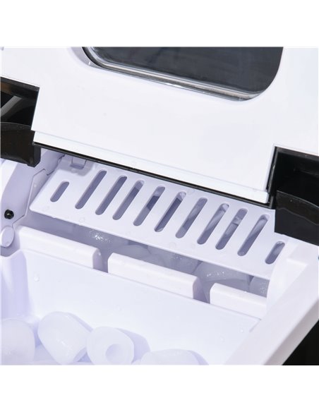 Ice Maker Countertop Portable Bullet Ice Cube Machine 12kg/24H Production Automatic Cleaning Visible Window Scoop and Basket Bla - pic 66966 | FastDaddyshop