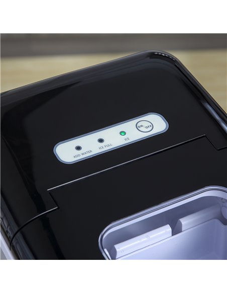 HOMCOM Ice Maker Machine, Counter Top Ice Cube Maker for Home 12kg in 24 Hrs 1.8L with Self Cleaning Function Scoop and Basket S - pic 66975 | FastDaddyshop