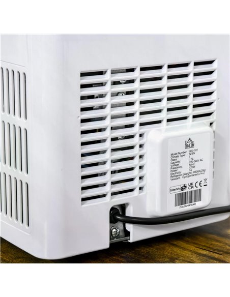 HOMCOM 12kg Ice Maker Machine | Counter Top Cube | Home Drink Equipment | 1.5L Self Clean Function w/ Basket Freestanding Kitche - pic 66984 | FastDaddyshop