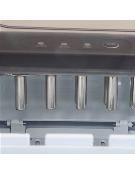 HOMCOM Ice Maker Machine Counter Top, 12Kg in 24 Hrs, 9 Cubes Ready in 6-12Mins, Portable Ice Cube Maker with Ice Scoop and Bask - pic 67009 | FastDaddyshop