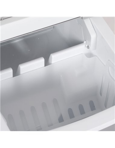 HOMCOM Portable Ice Maker Countertop, Bullet Ice Cube Machine, 9 Ice Cubes per 8 Minutes, Automatic Cleaning, Visible Window Sco
