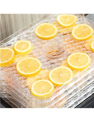 HOMCOM 5 Tier Food Dehydrator, 245W Stainless Steel Food Dryer Machine with Adjustable Temperature, Timer and LCD Display for Dr
