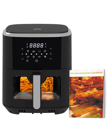 HOMCOM 6.7L 4 in 1 Air Fryer, Bake, Roast and Dehydrator, Black 800-147V71BK - pic 67102 | FastDaddyshop