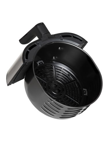 HOMCOM 4.5L Digital Air Fryer, 1500W W/ Digital Display, Adjustable Temperature, Timer and Nonstick Basket, Black 800-125V70