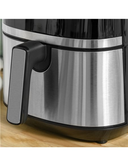 HOMCOM 4.5L Digital Air Fryer, 1500W W/ Digital Display, Adjustable Temperature, Timer and Nonstick Basket, Black 800-125V70 - pic 67128 | FastDaddyshop