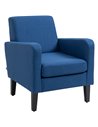 HOMCOM Modern Accent Chair, Occasional Chair, Blue 839-001V71BU